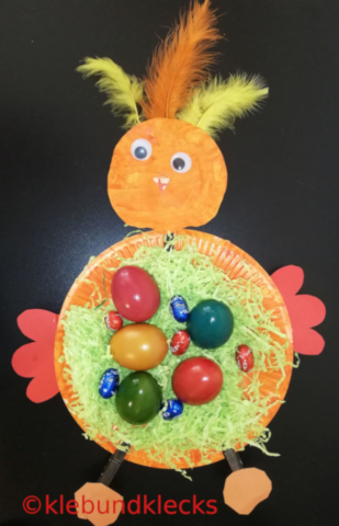 Osternest aus Pappteller