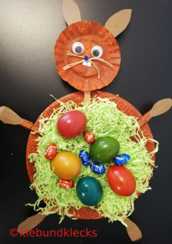 Osternest aus Pappteller