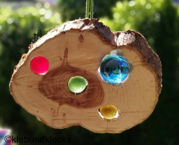 selbstgebastelte Sonnenfänger