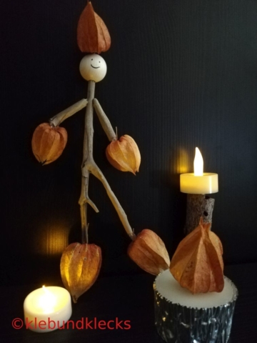 Bastelei aus Lampionblumen
