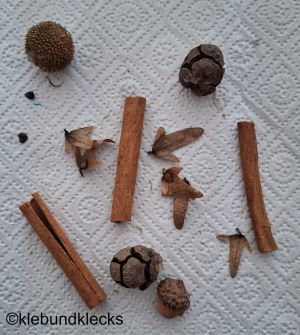 Material für Engel aus Zimtstangen