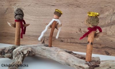 Engel aus Zimtstangen