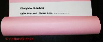 Einladung Schriftrolle