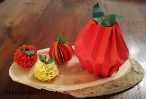 Äpfel aus Papier