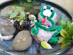 Frosch aus Pfeifenputzer