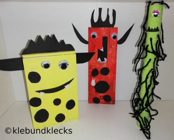 Monster aus Kartonpackungen