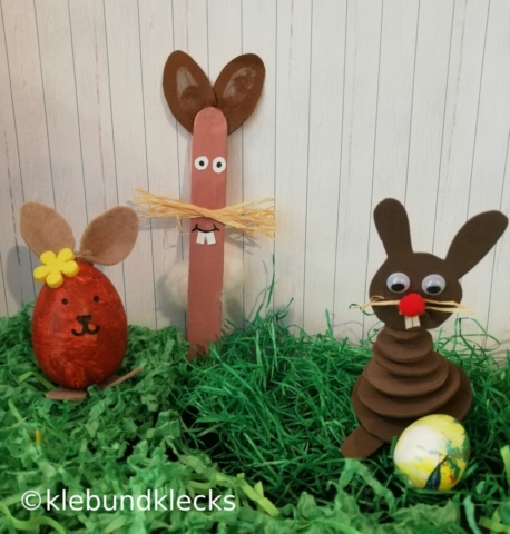 selbstgebastelte Hasen