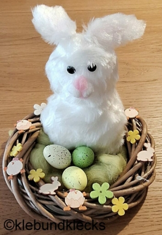 Hase aus Langhaarplüsch