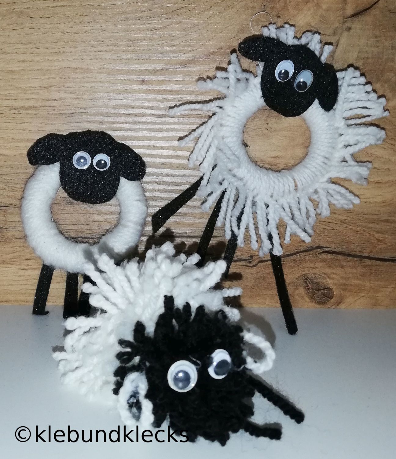Schafe aus Wolle