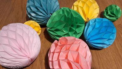 Wabenbälle in verschiedenen Farben