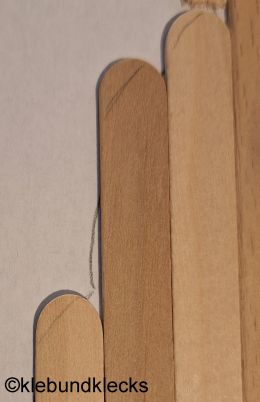 Eisstäbchen nach Bedarf kürzen und abrunden