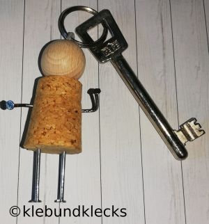 Schlüsselanhänger aus Korken