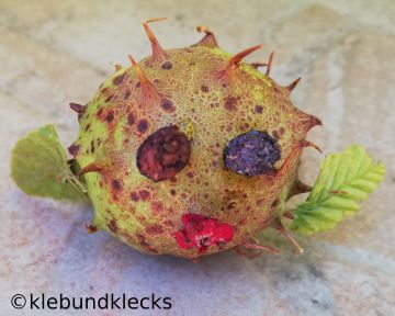 Herbstmännchen aus Naturmaterialien