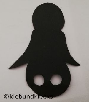 Fingerpuppen-Pinguin aus Papier 