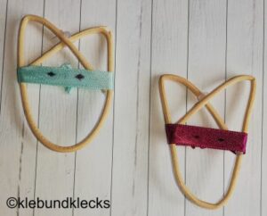 Katze aus Holzstäbchen
