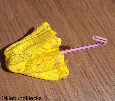 zusammenklappbarer Regenschirm aus Zitronennetz