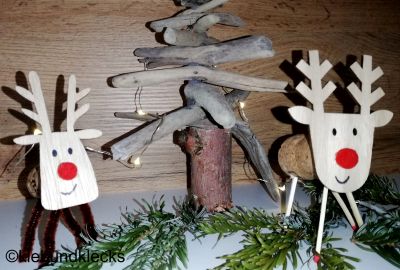 Rudolph aus Streuteilen und Korken