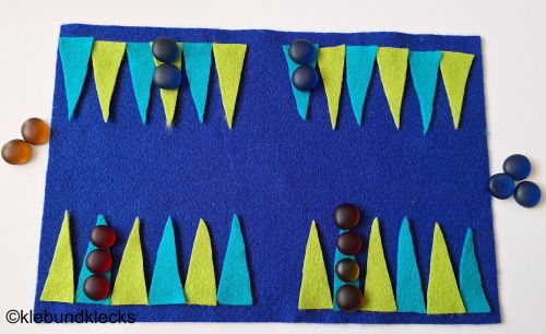 Backgammon aus Filz
