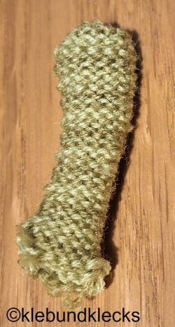 Strickschlauch-Stück wenden