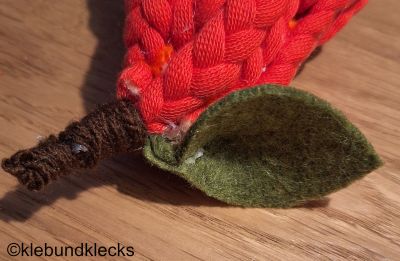 Birnen-Blatt aus Filz