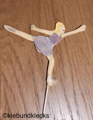 zusammengeklebte Eisäuferin