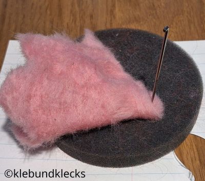 Filzblume als Eierwärmer