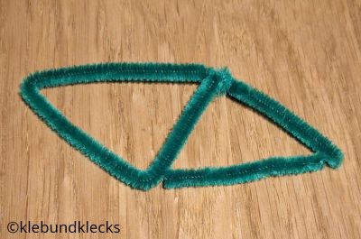 Rahmen des Fahrrads aus Pfeifenputzern formen