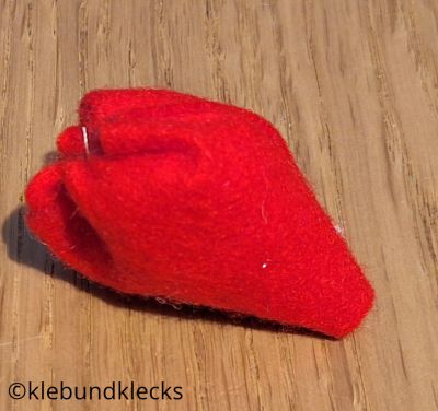 Erdbeeren aus Filz