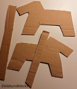 Einzelteile der Pinata