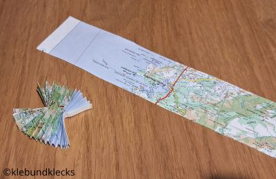 Streifen zur Hexentreppe falten